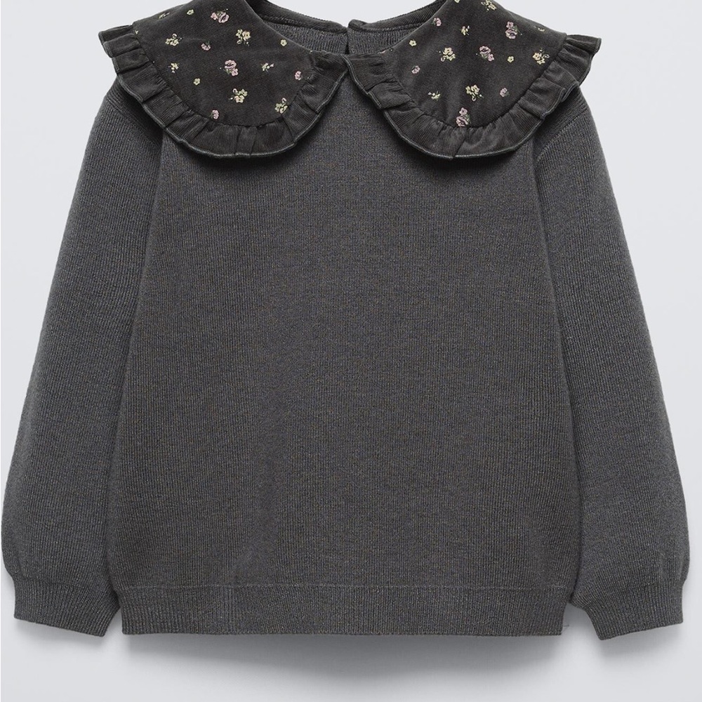 Zara sweater with corduroy top two tea only worn twice